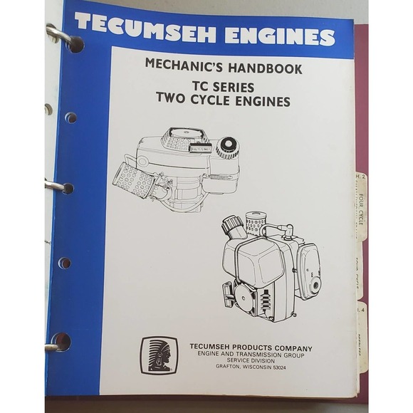 Tecumseh Engines Mechanic Manual Binder - Picture 5 of 5